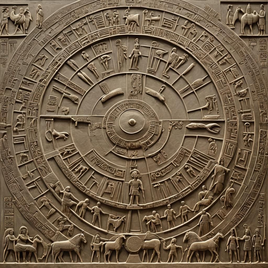 Sumerian Pantheon: Detailed Matte Painting