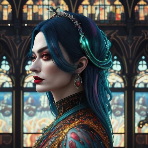 Surreal Glamorous Psychedelic Masterpiece in 8k