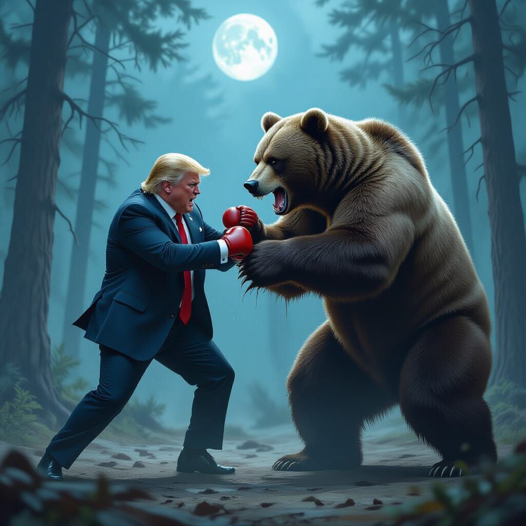 Epic Bare Knuckle Fight in Frazetta Style