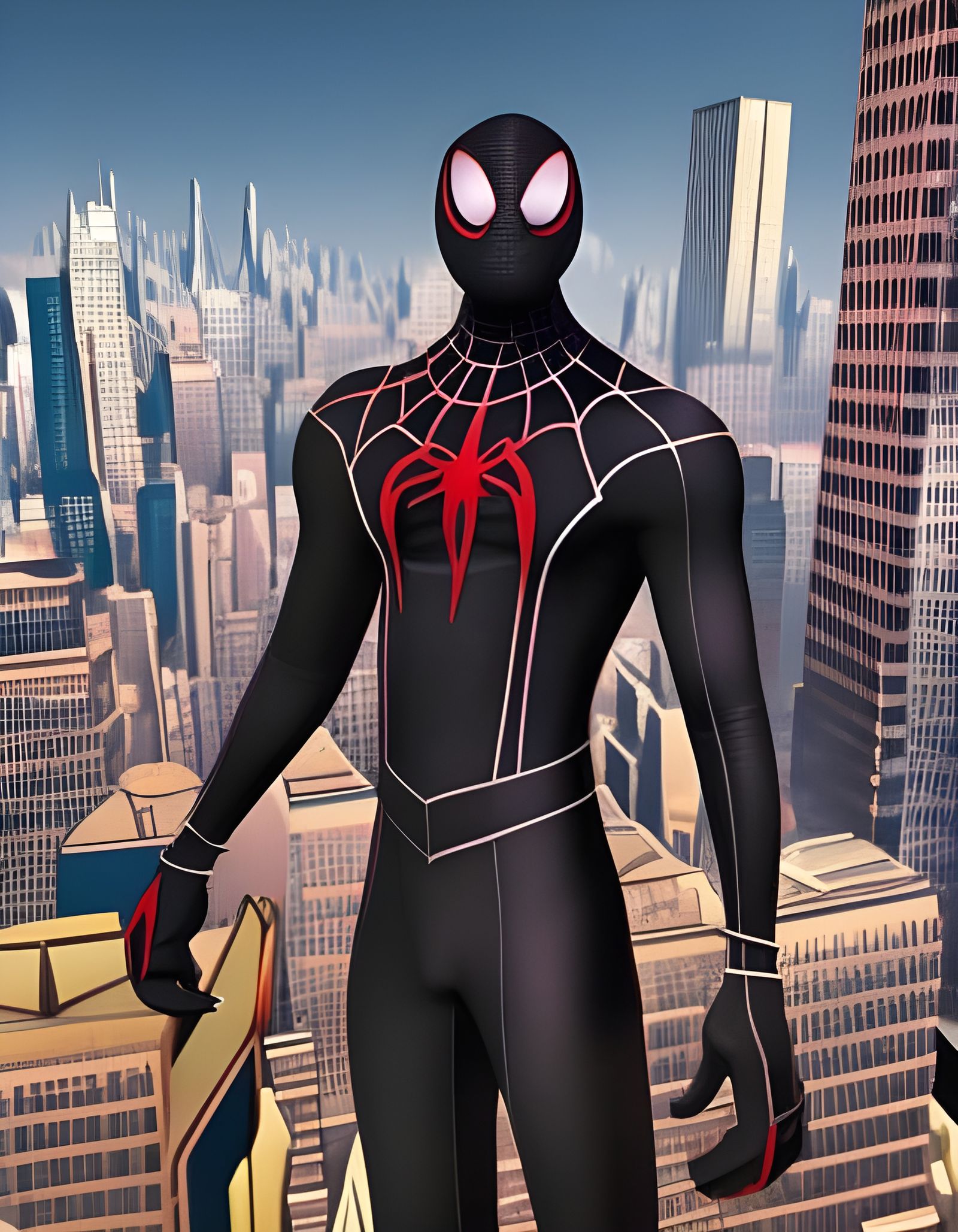 Miles Morales Spider-Man Digital Matte Painting