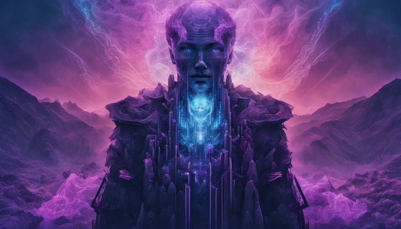 Fantasy Watcher in Nebula-Violet