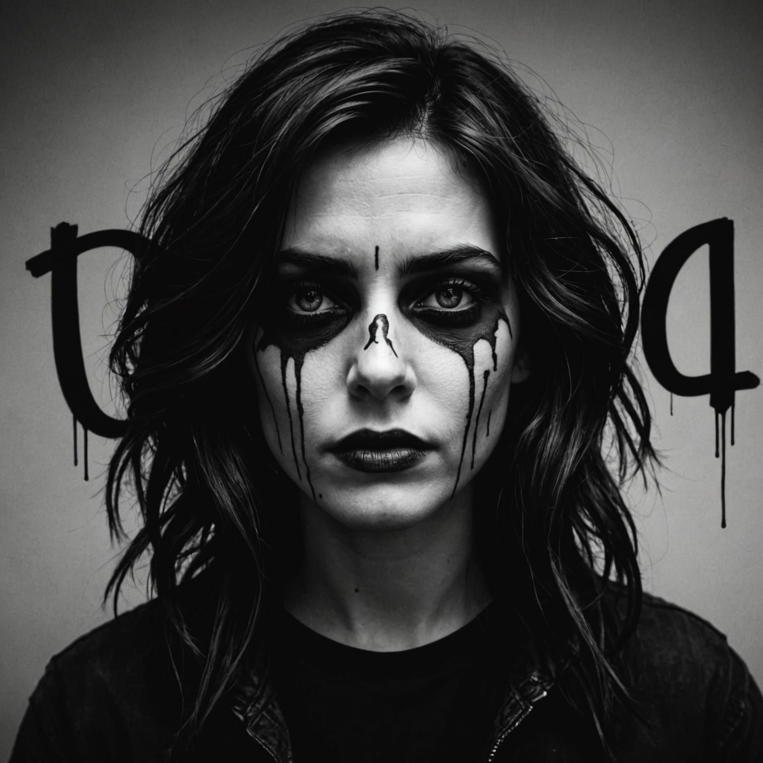 Melancholic Figure Expressing Isolation in Digital Art