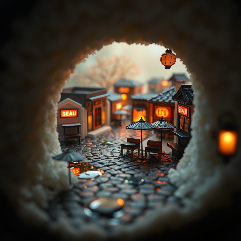 The Lantern Alley Hidden in Rice