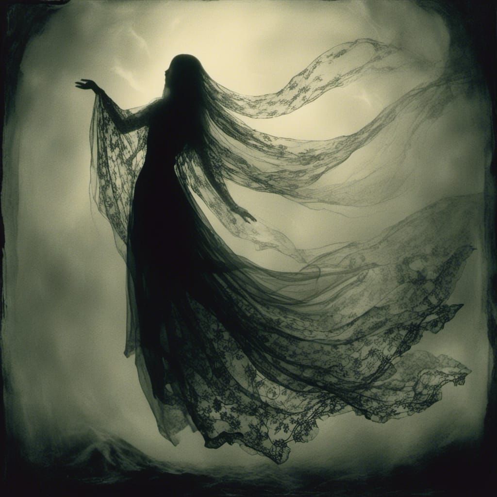 Ethereal Glowing Creature in Gothic Digital Art