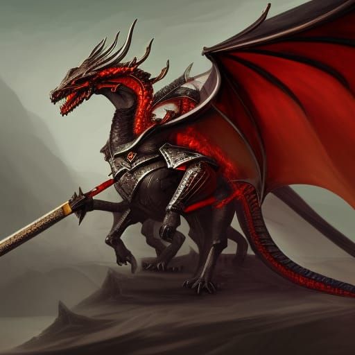 Dragon Obsidian Spear