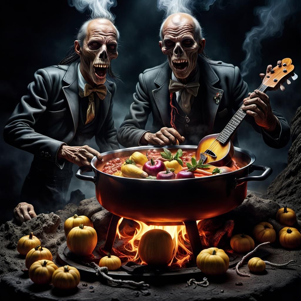 Surreal Horror Nature Photo in Mixed Media