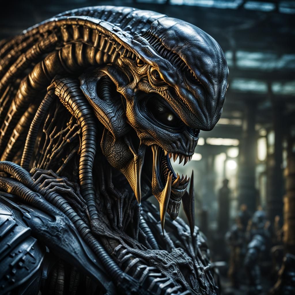 Alien vs Predator: Hyperrealistic Cinematic Showdown