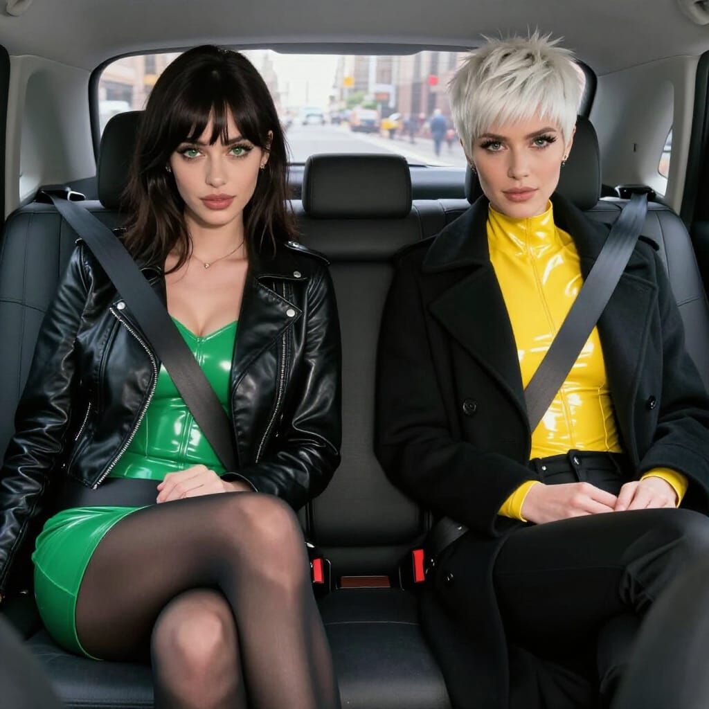 Hyperrealistic Taxi Scene in New York