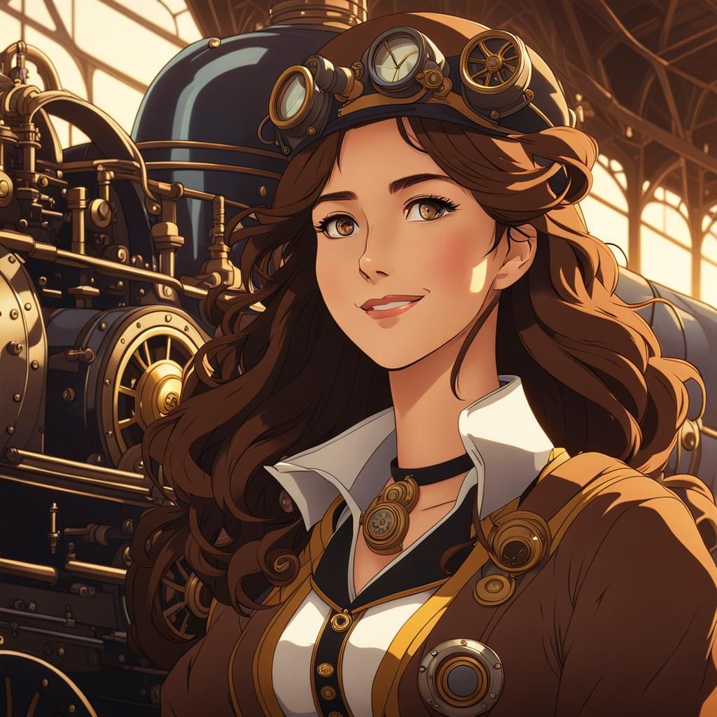 Steampunk Renaissance Portrait of an Elegant Woman