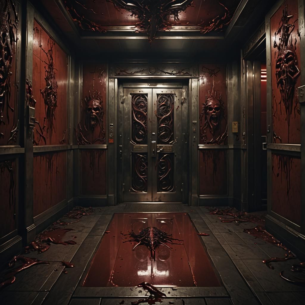 Terrifying Descent: Blood Elevator to Hell