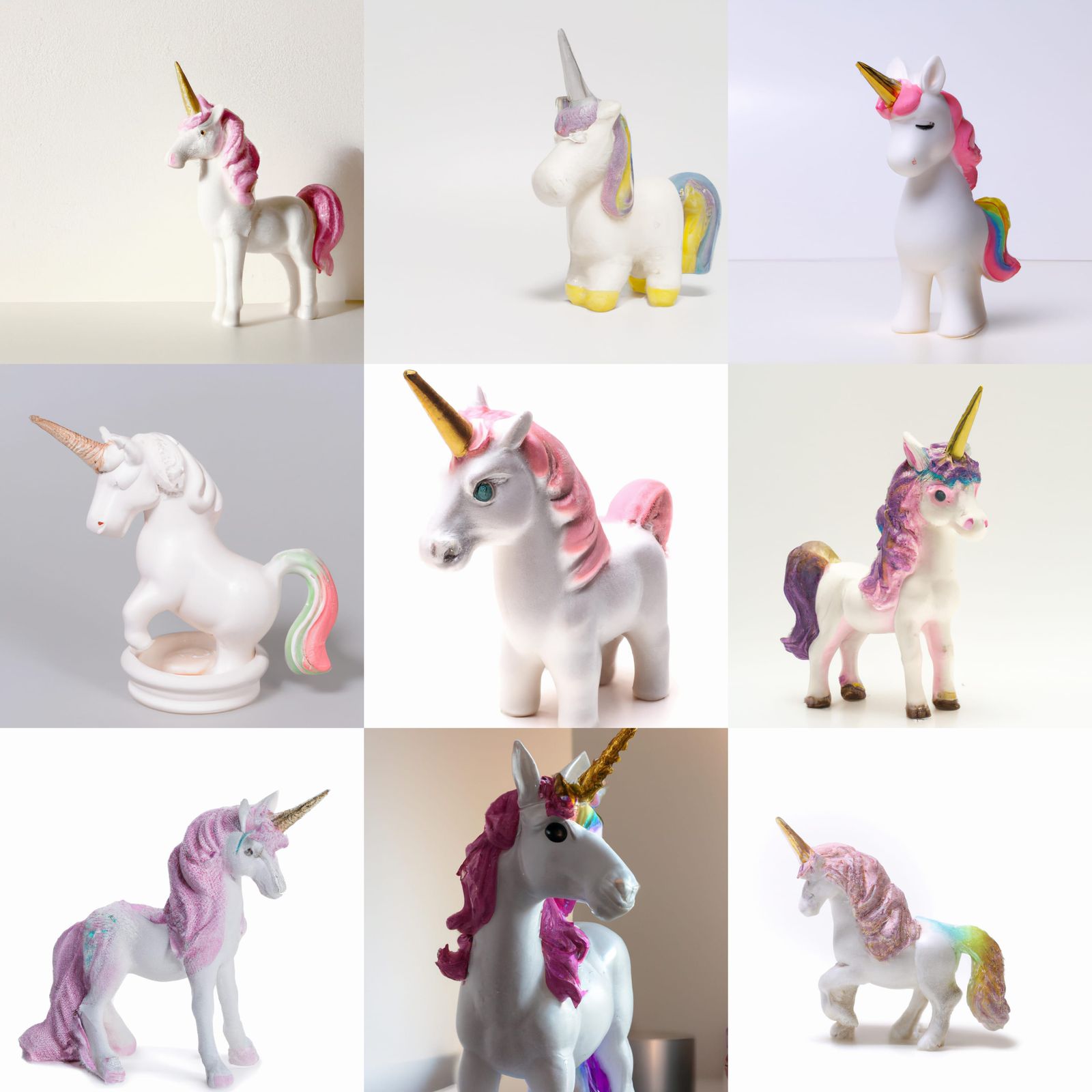 Unicorn Figurine Generated by AI