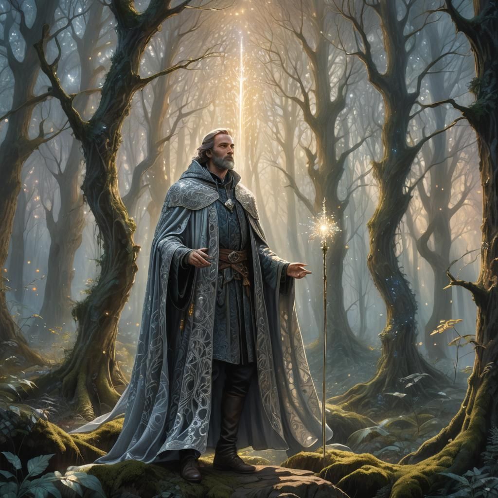 Enchanted Forest Guardian in Magical Realism Style