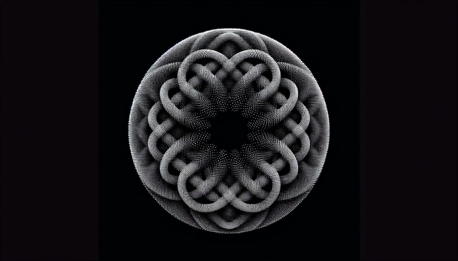 Balanced Interlaced Pattern in Black and White