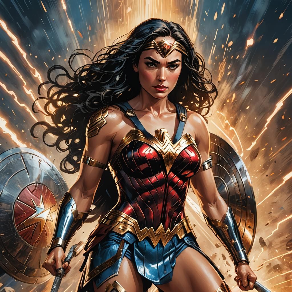Wonder Woman: Karima McAdams in Comic Book Art