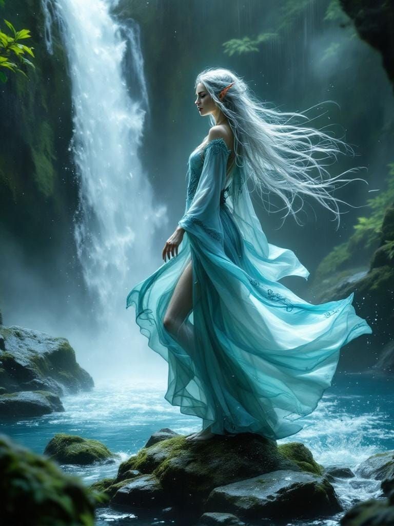Elven sorceress (Water magic2 / new SXL)