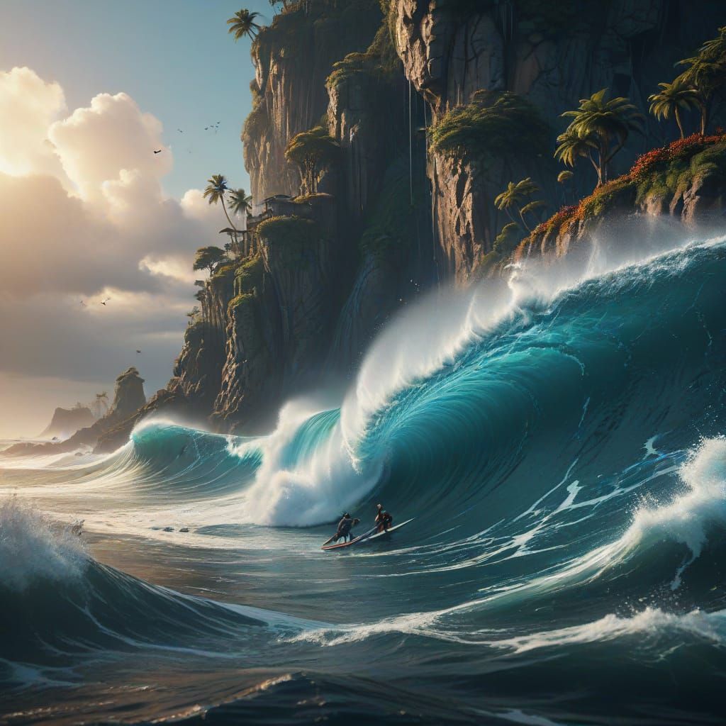Vibrant Surf Culture Scene in Unreal Engine 5