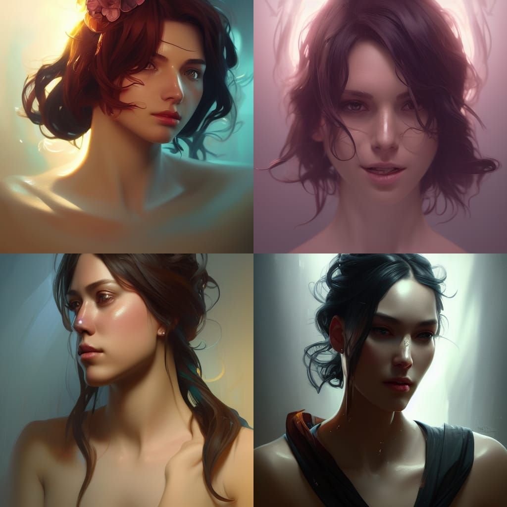 Detailed Portrait with Dynamic Lighting in 8K Resolution