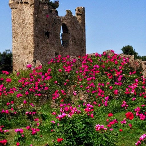 Rose-Covered Castle Ruins: A Medieval Romance