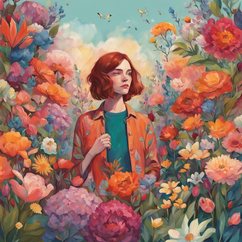 Spring Garden Blooms Within a Clenched Fist