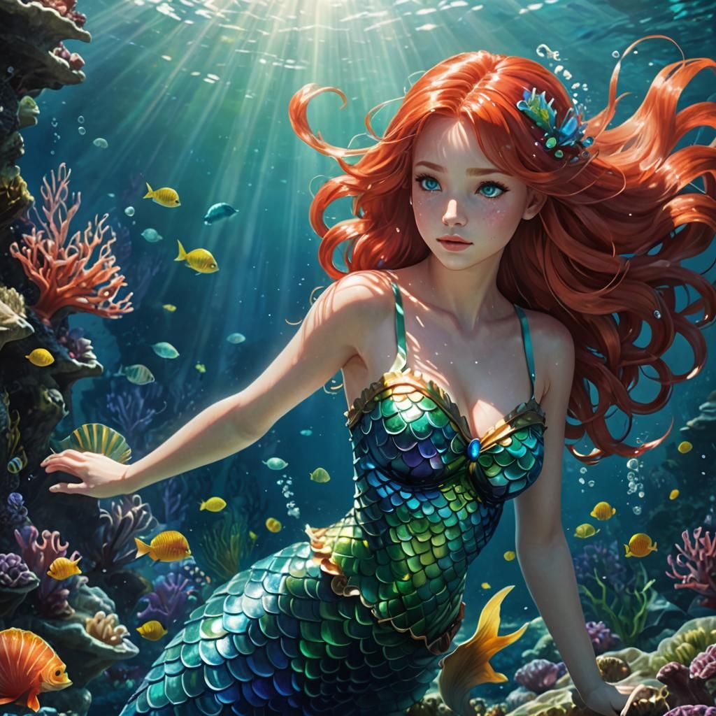 Mermaids, anime style