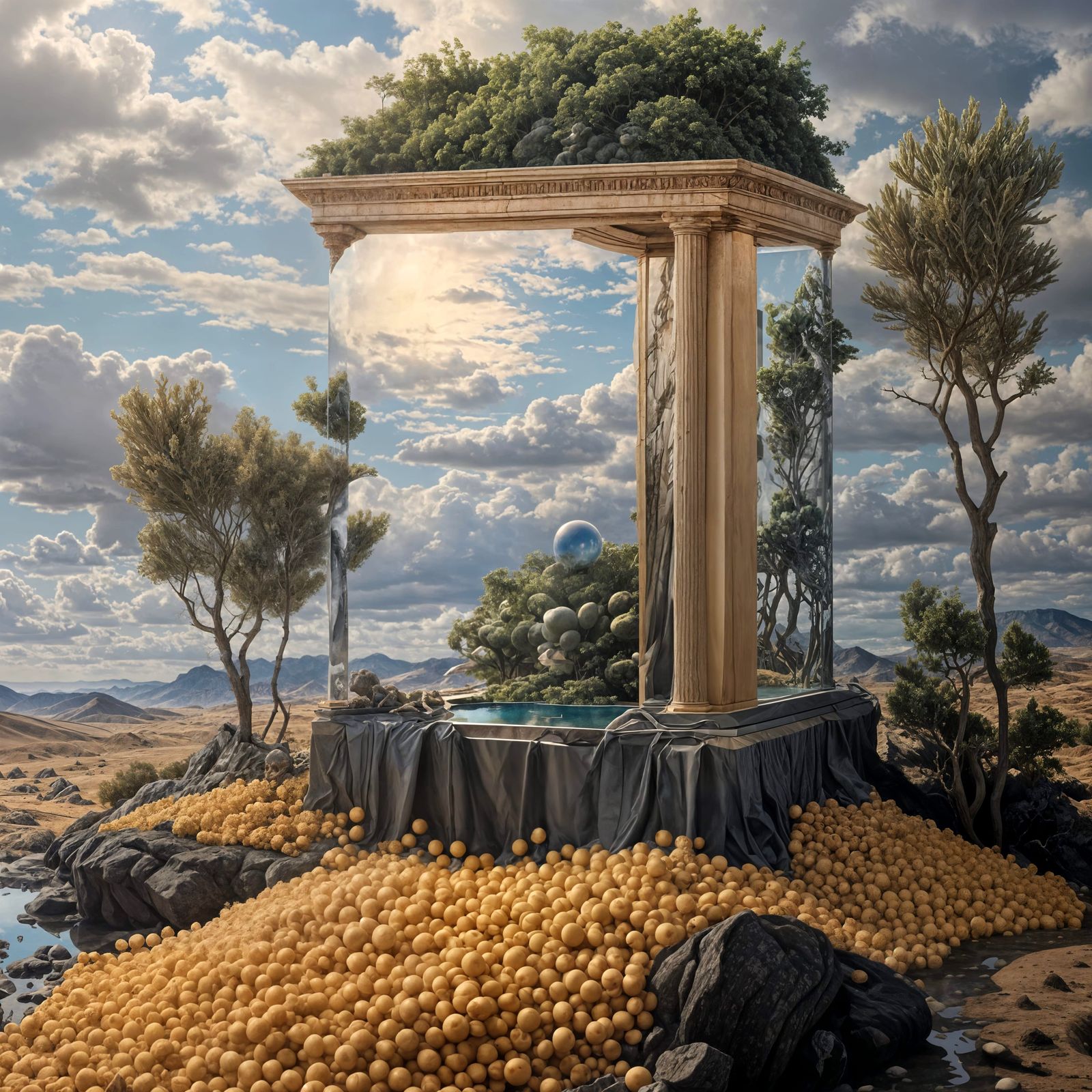 hottub Tardis and pointless beige 'fruits'