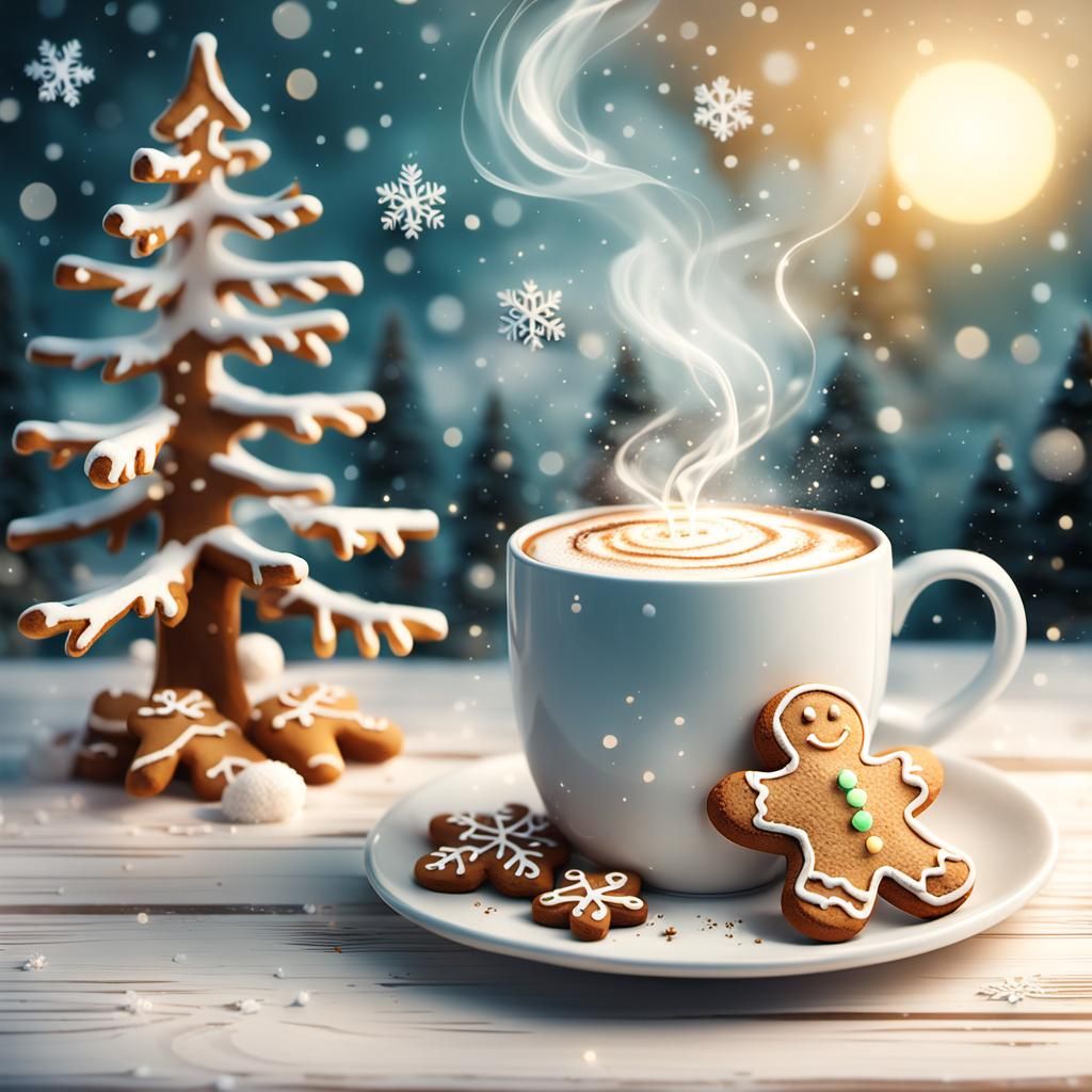 Cozy Winter Wonderland in Gentle, Golden Light