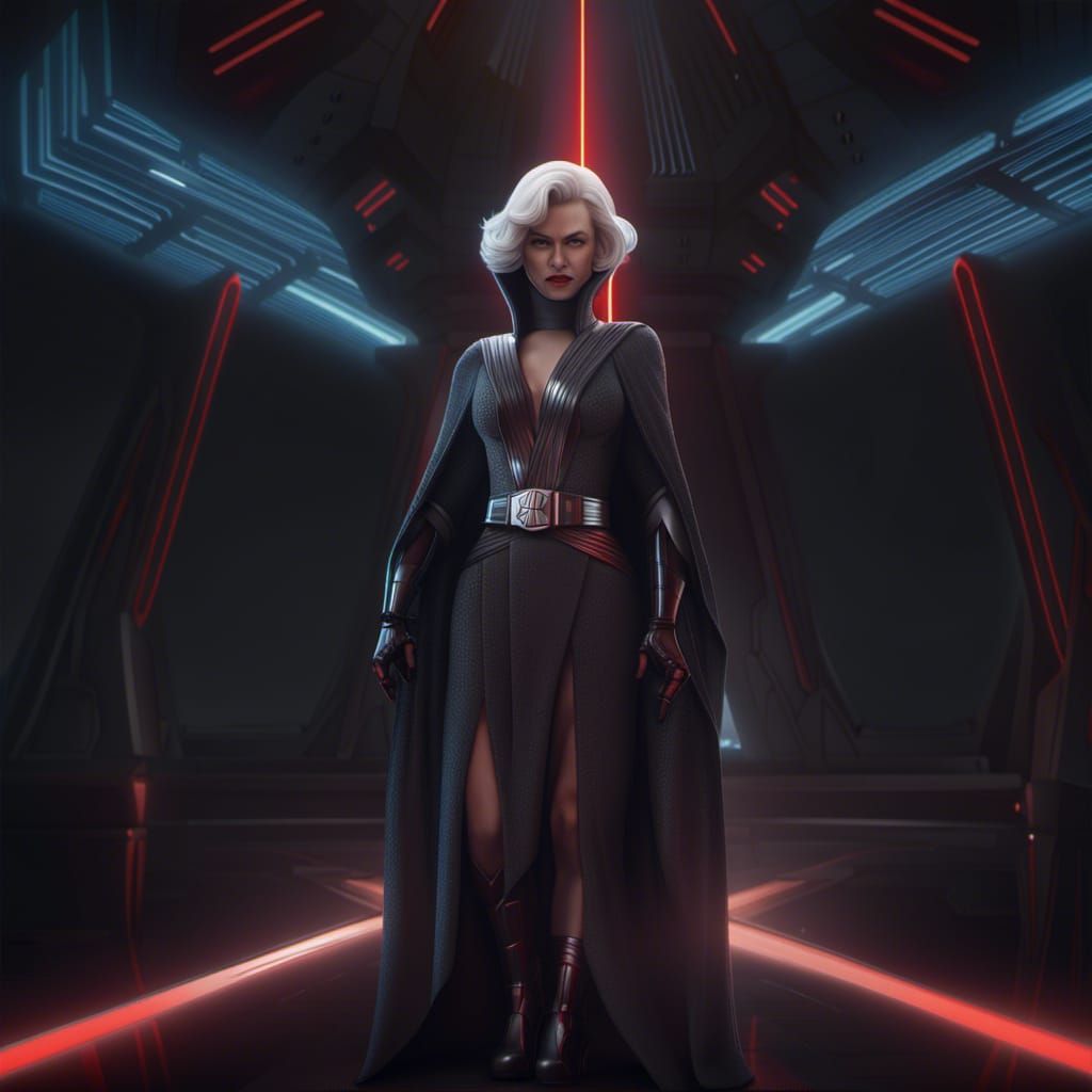 Sith Lady Marilyn Monroe Star Wars Concept Art