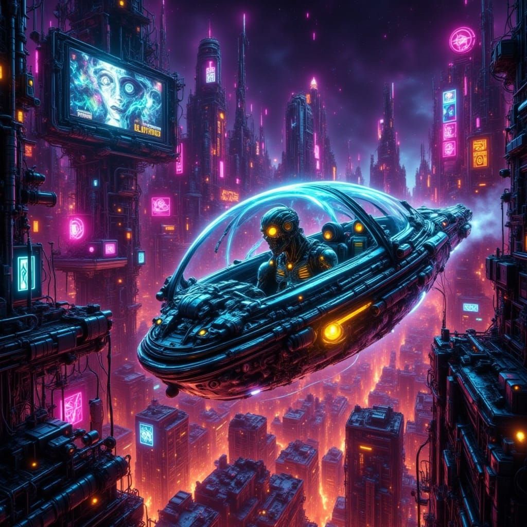 The Jetsons Visit a Cyberpunk Dystopian Future