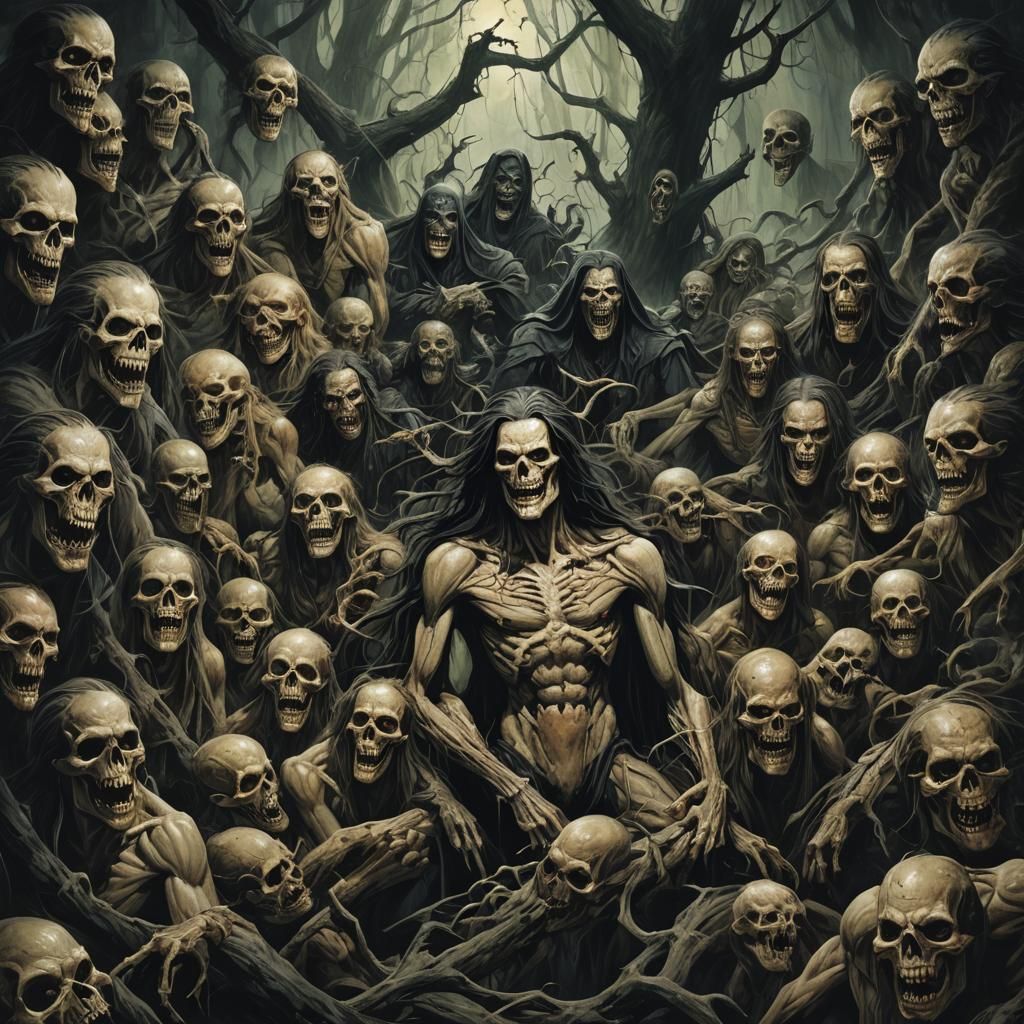 Sinister Carnal Cascade in Detailed Dark Style