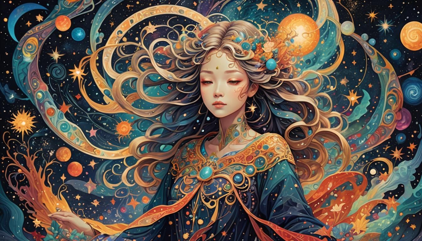 Cosmic Transformation: A Surreal Digital Artwork