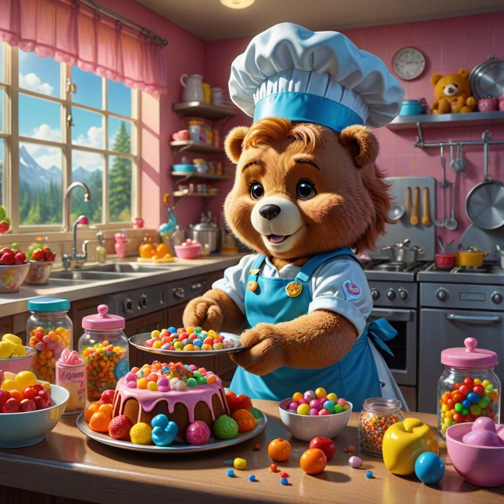 Care Bear Princess Chef in Candy Kitchen