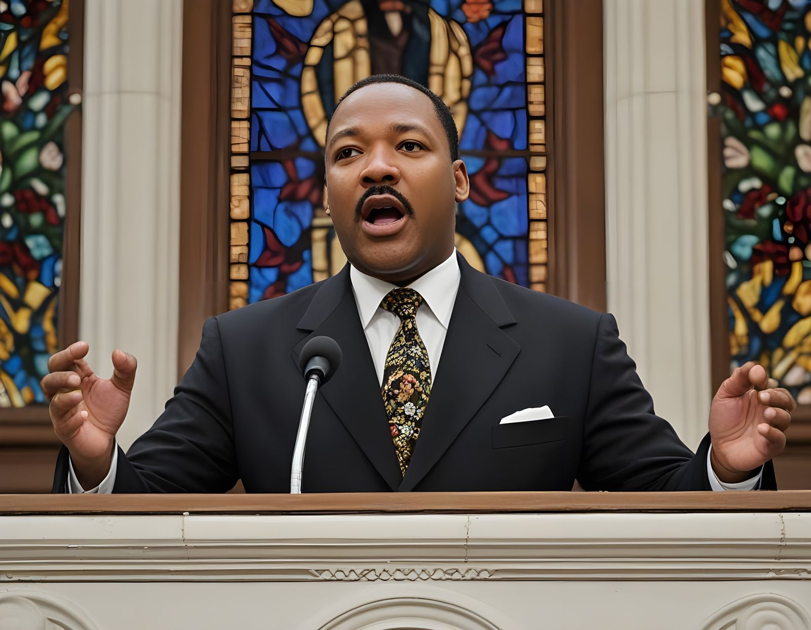 Dr. Martin Luther King Jr. Inspires a Crowd with a Powerful ...
