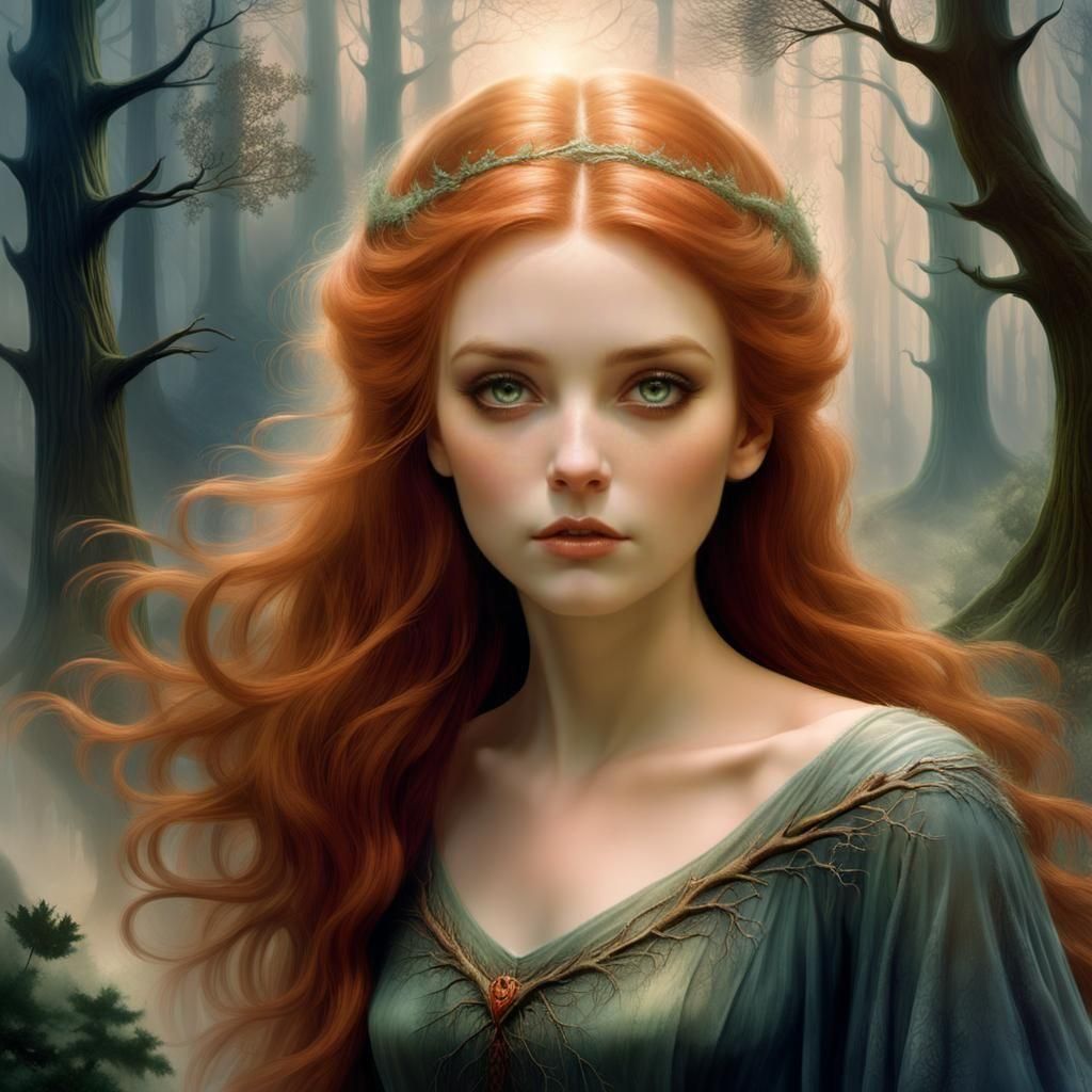 Surreal Dark Fantasy Digital Painting by Greg Rutkowski