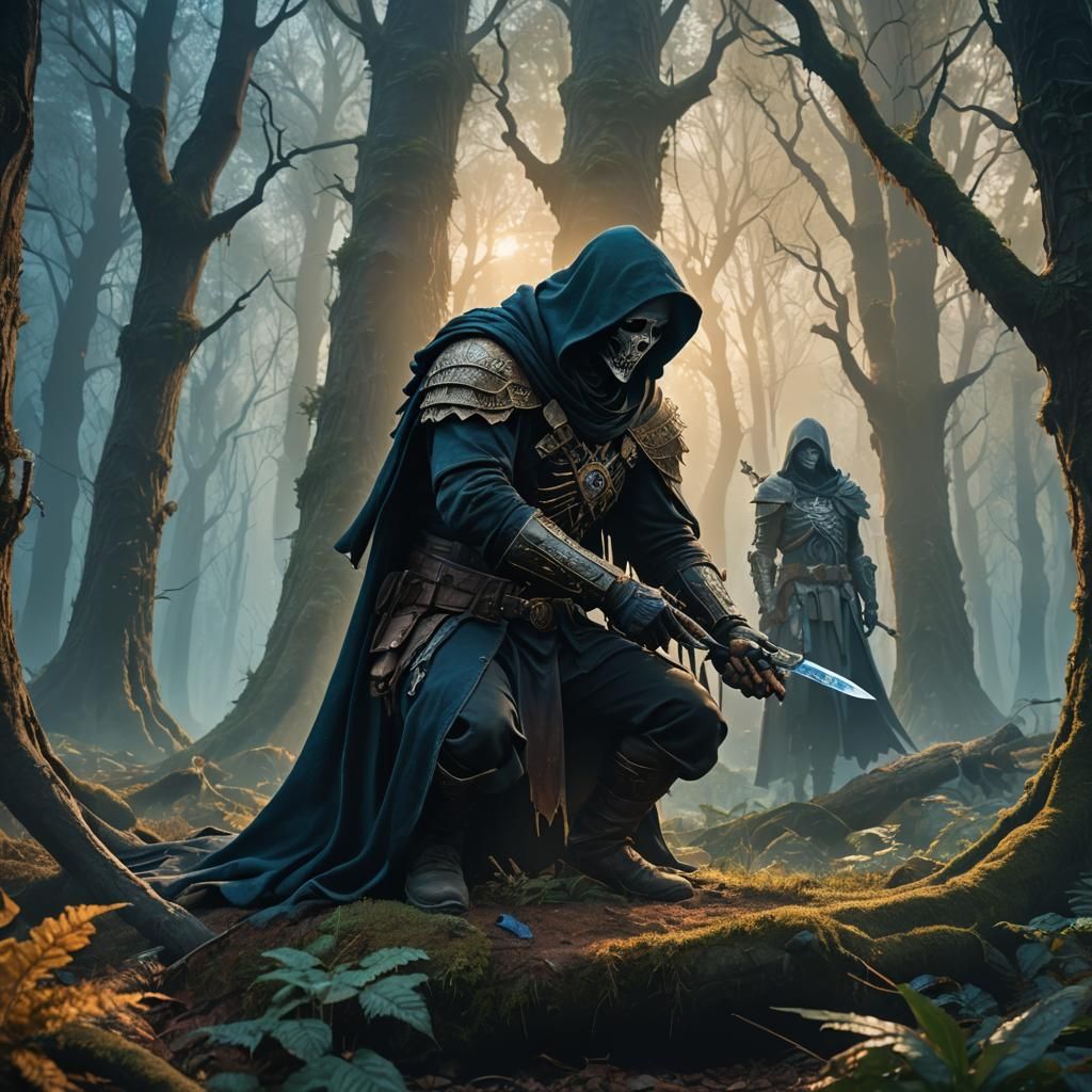 Death Gives Vaccine in Mystical Forest