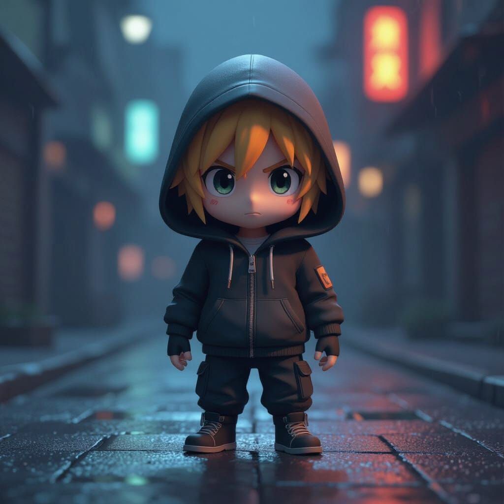 Kenny McCormick in 3D Anime Style