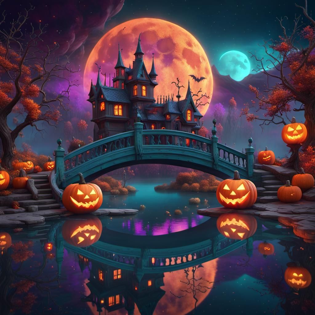 Fantastical Halloween Kingdom Concept Art