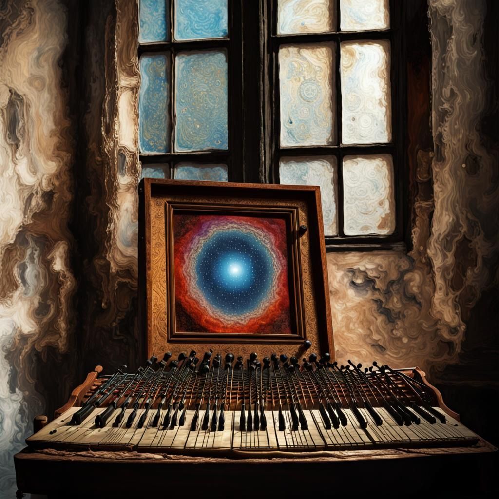 Dreamy Abstract Folk Singers in Celestial Style