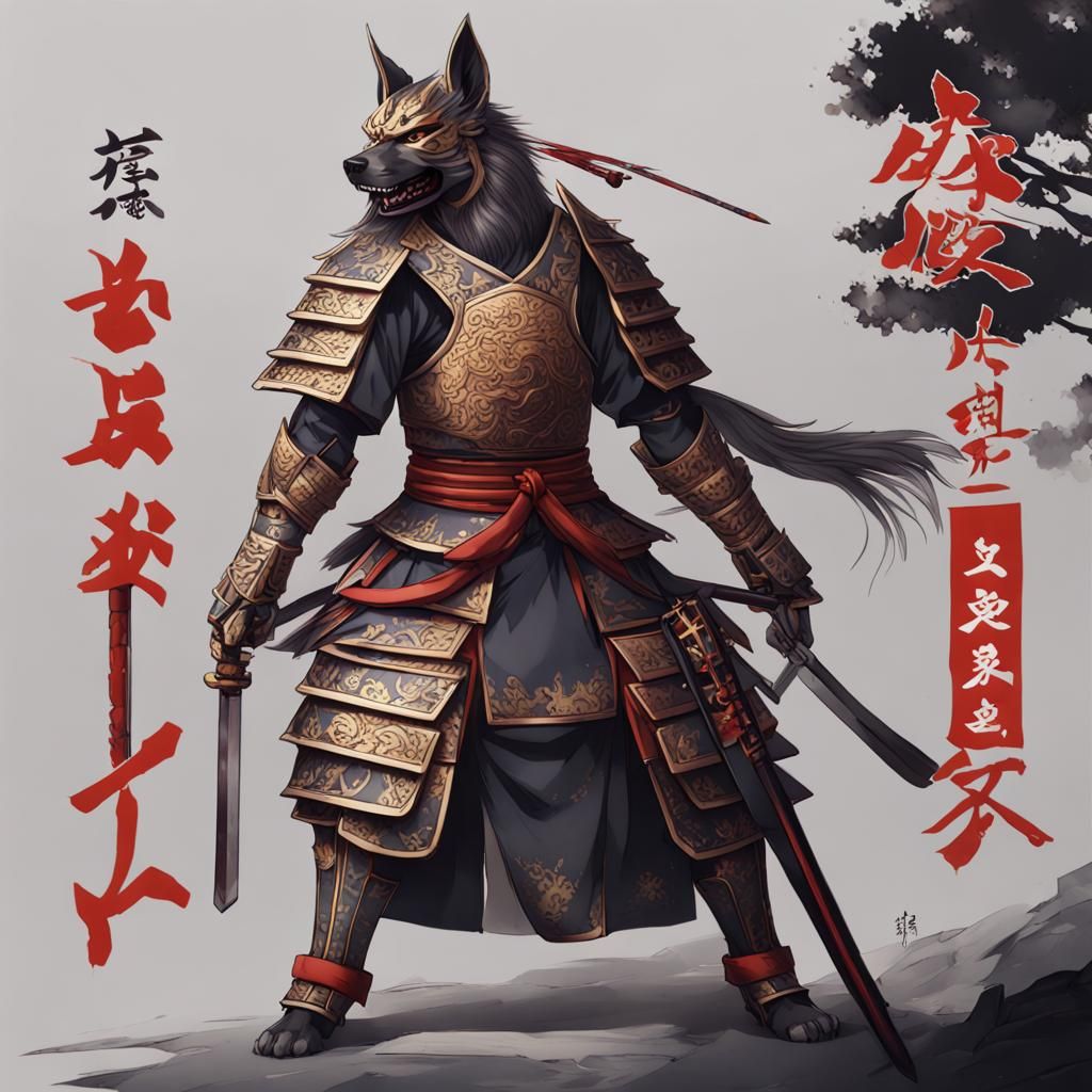 Samurai Hellhound in Ancient Japan: Anime Key Visual