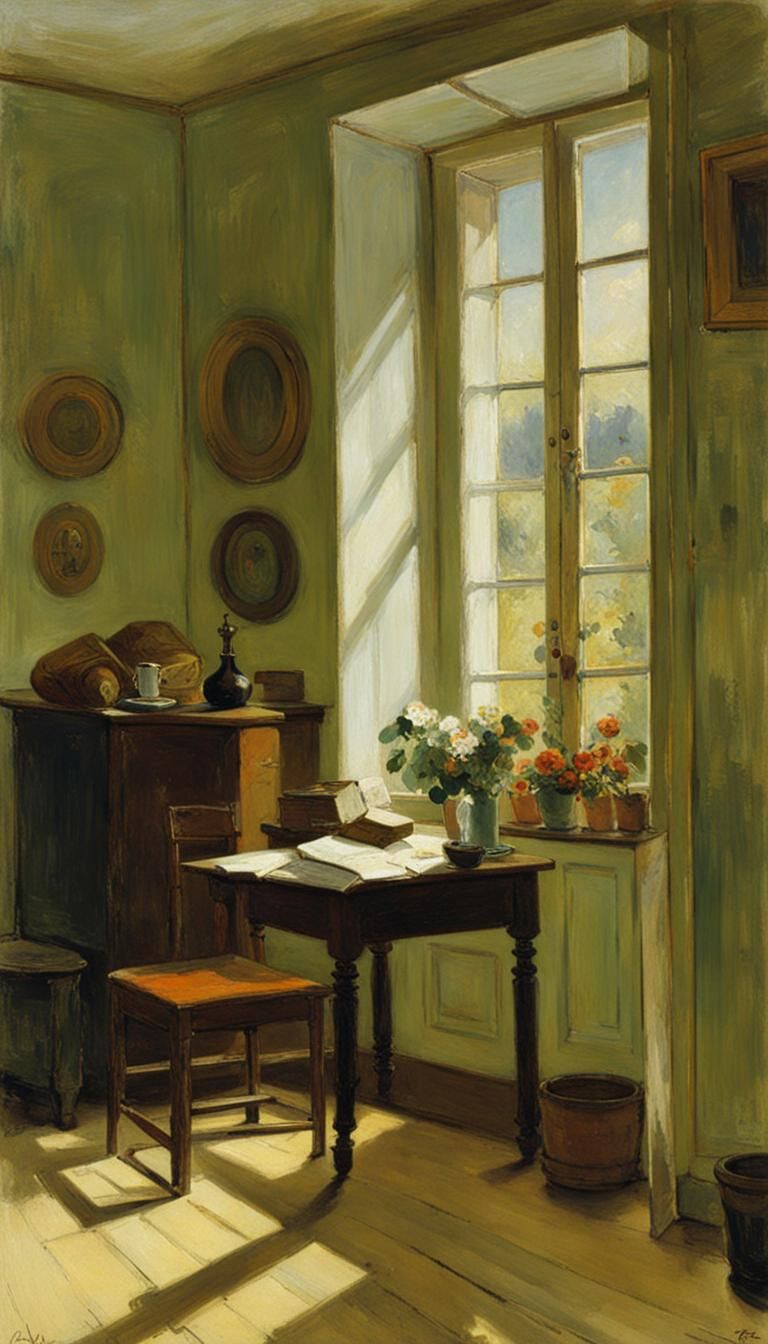 19th Century Room Interior as Genre Painting