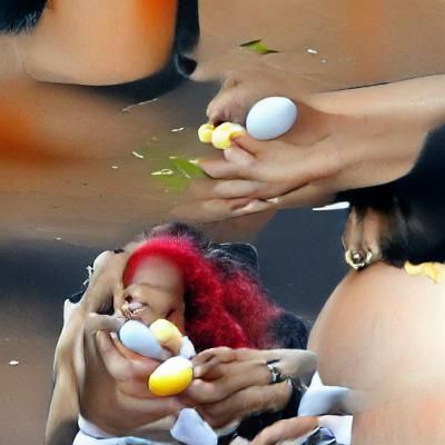 Rihanna Shares Eggs With Baby