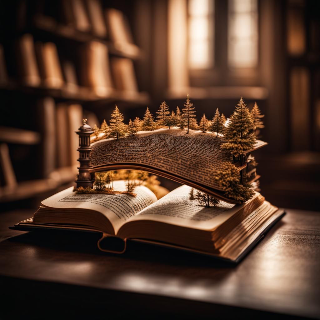 Joyful Scenes Emerge from Book Pages