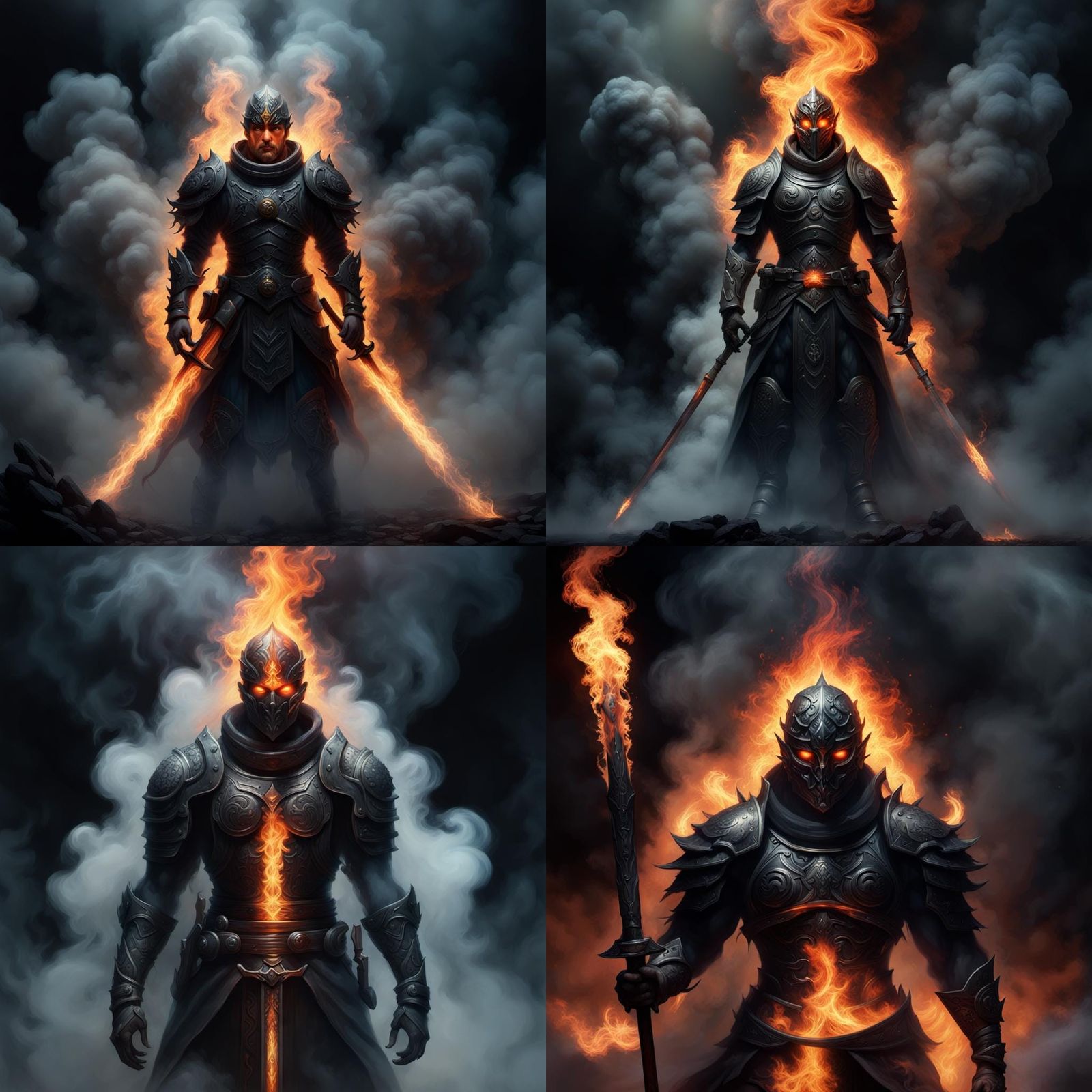 Ethereal Soldier-God of Smoke and Fire