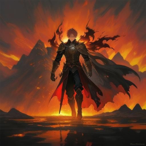 Young Knight Kael Ignis in Cel-Shaded Concept Art