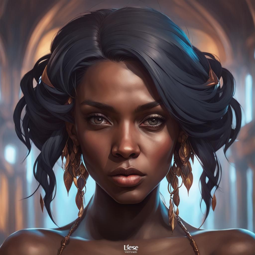 Salem Ilese Portrait by Rutkowski, Artgerm, and Mucha