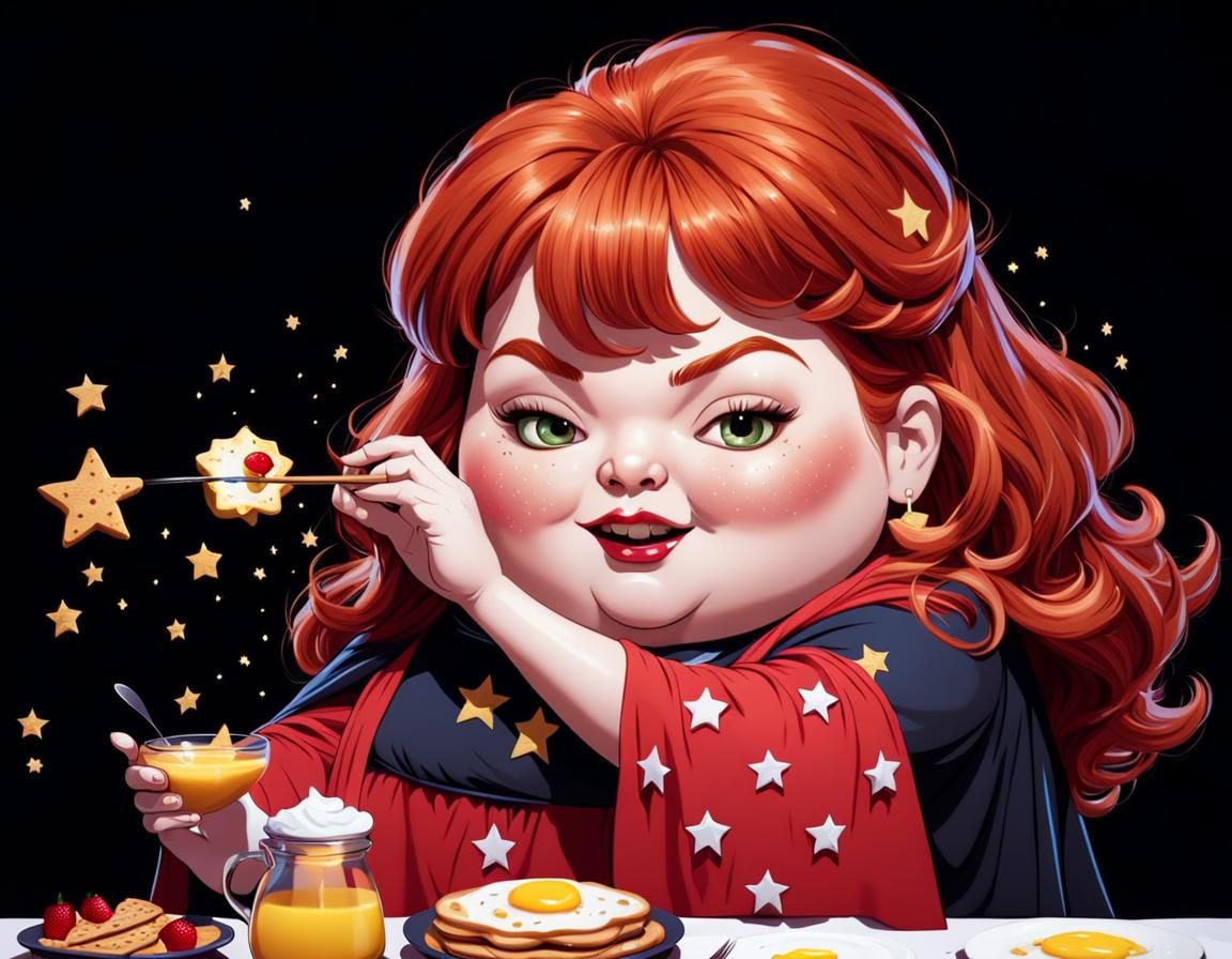 Charming Witch Conjures Breakfast in Boobip Style