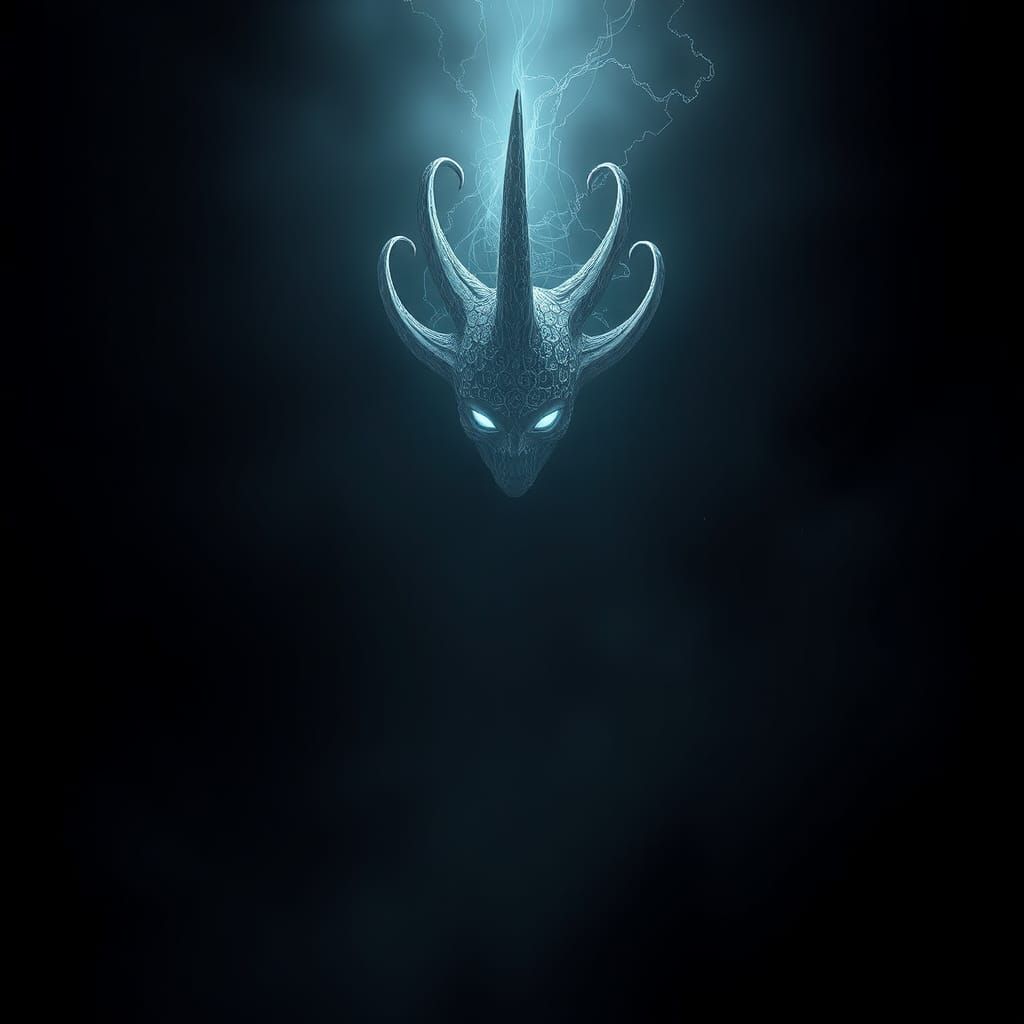 Eerie Dark Entity Gazing From the Void