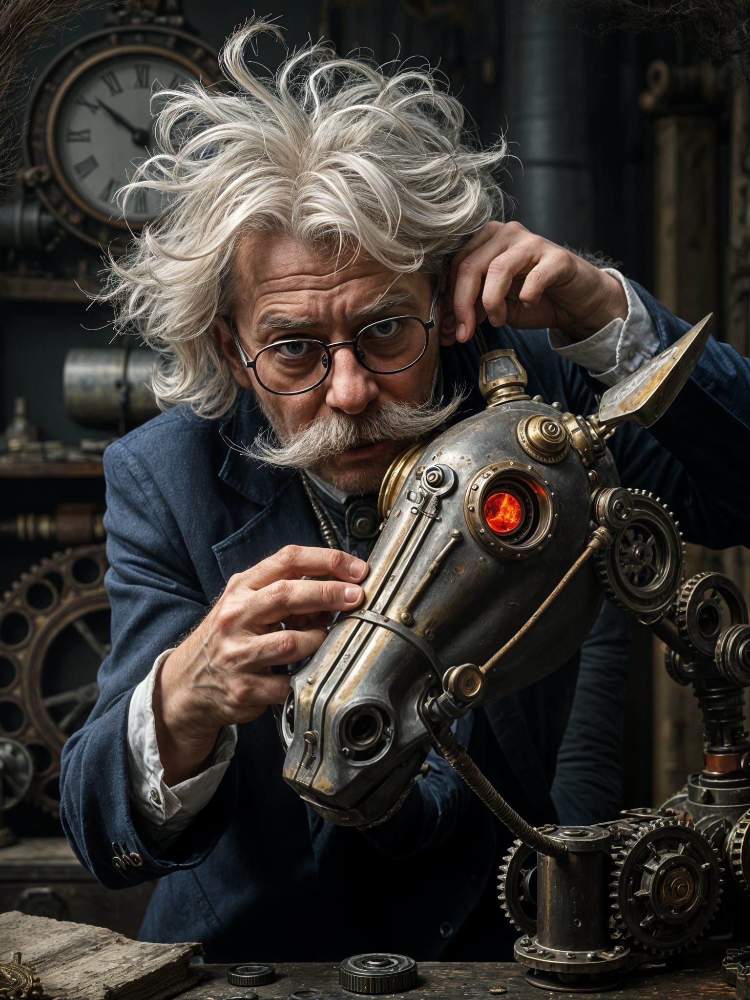 Steampunk Genius Unleashes Frenzied Creation