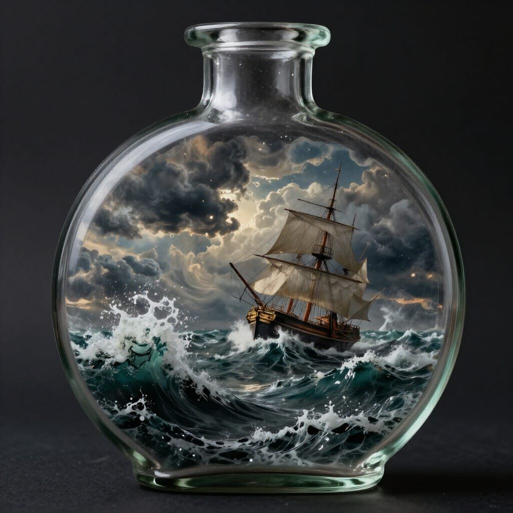 Maritime Storm Captured in a Bottle