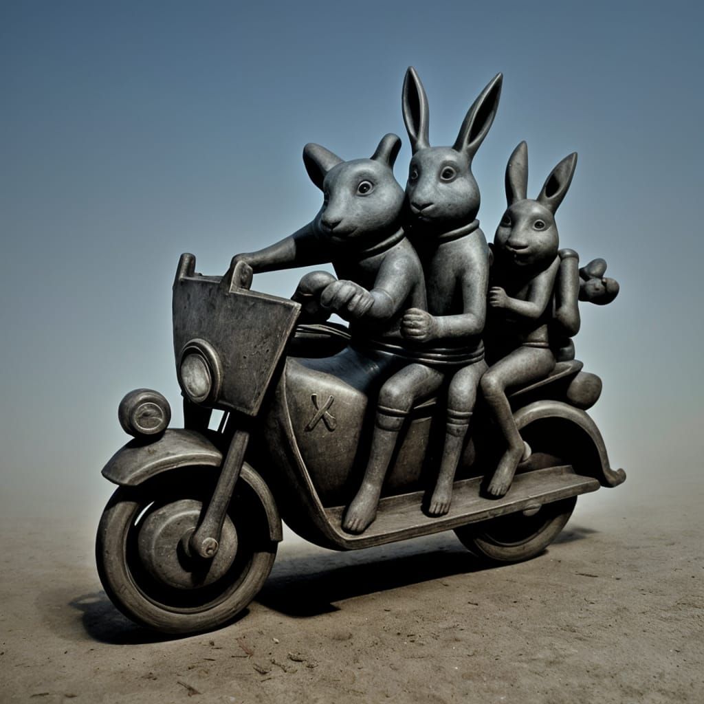 Rabbits Ride South: Surreal Dreamlike Battle