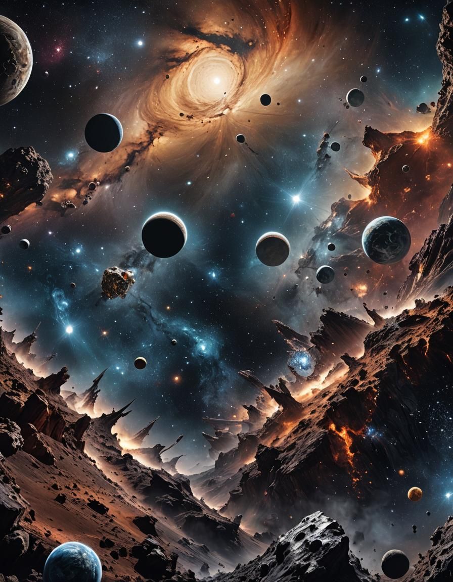 Spectacular Cosmic Planet in Detailed 3D Universe